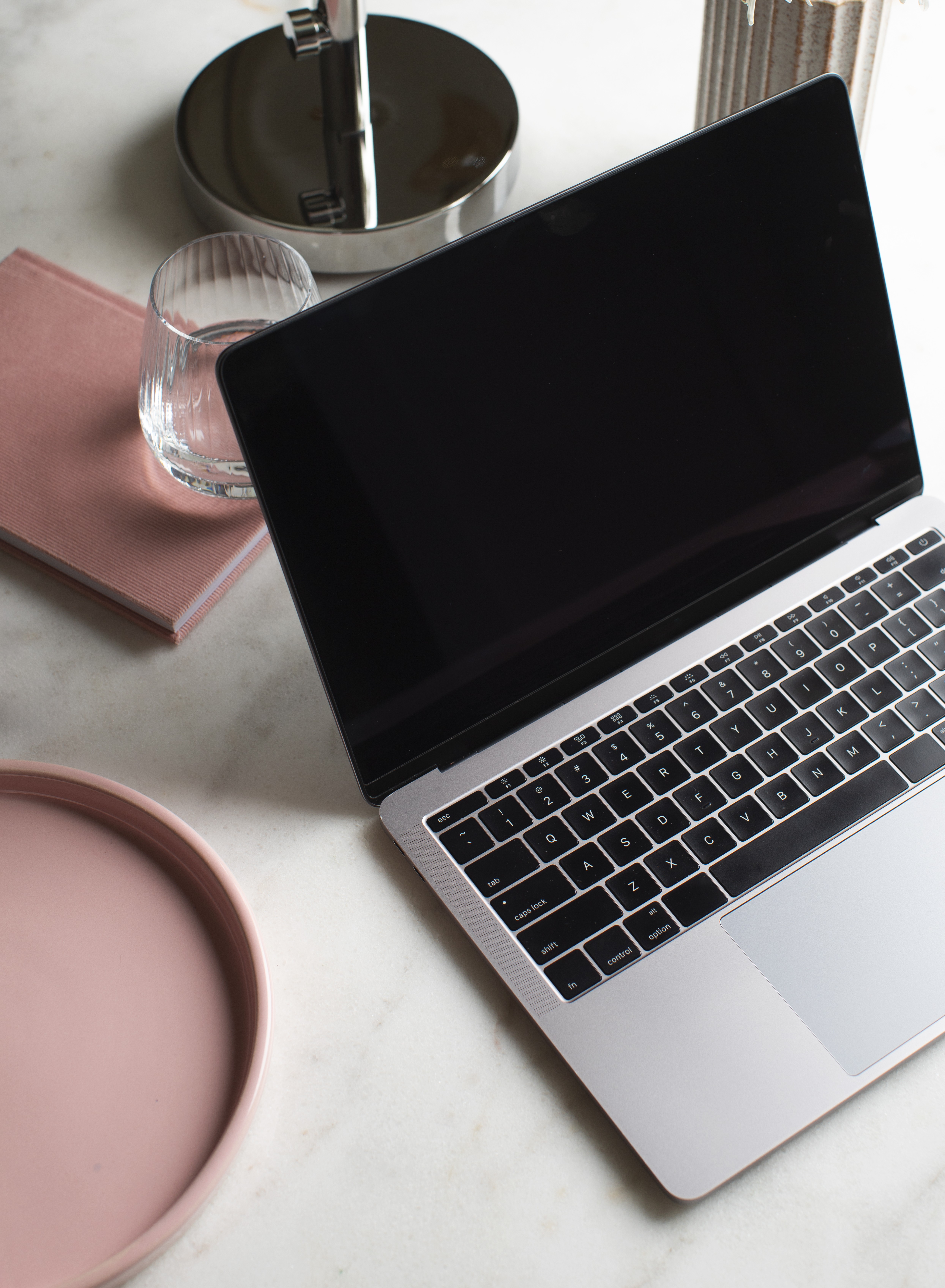 laptop flatlay